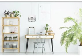 Lustră pe cablu MILO 1xE27/60W/230V argintie