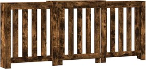 vidaXL Mască pentru calorifer stejar fumuriu 205x21,5x83,5 cm lemn