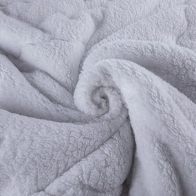 decoDoma Set matlasat cu blăniţă INVERNO, culoare mure