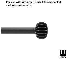 Galerie de perdea extensibilă 107-305 cm din oțel Finn – Umbra