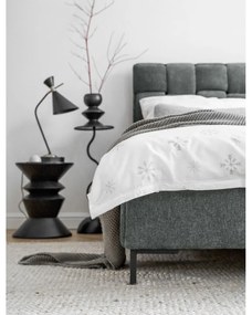 Pat matrimonial verde deschis tapițat cu somieră 180x200 cm Eve – Miuform