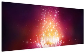 Tablou cu floare de lotus (120x50 cm)