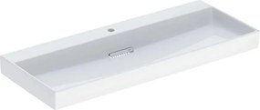 Lavoar pe mobilier Geberit One cu scurgere speciala 120 cm alb cu orificiu baterie