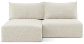 Colțar crem extensibil/cu spațiu de depozitare (cu colț pe partea stângă) Kalena – Makamii