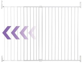 Barieră de siguranță BROADWAY 76-134,5 cm albă Dreambaby
