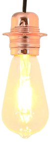 vidaXL Suporturi de lampă 2 buc Rose Gold E27