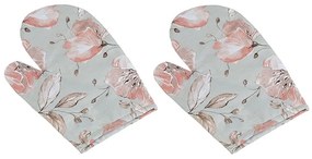 Mănușă de bucătărie Bellatex Crini salmon, 28 x18 cm, 2 buc