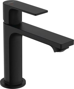 Baterie lavoar Hansgrohe Rebris E negru mat cu ventil Pop-Up