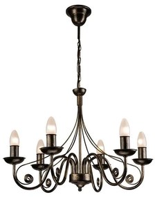 Lustră pe lanț DONATO 6xE14/40W/230V