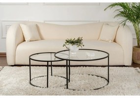 Set de măsuțe de cafea Aurum Black 80 cm, 2buc.