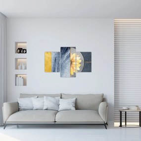 Tablou - Forme și flori (90x60 cm)