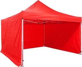 Cort pliabil 4×4 m – aluminiu HEXAGON PROFI, Roșu