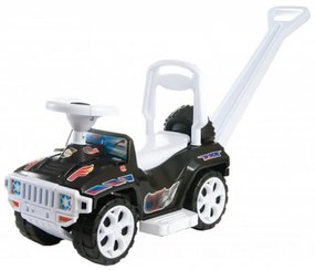 Masinuta copii si bebe NOVOKIDS™ My first SUV Car XXL , Lungime 85 cm, Maner de impins pentru parinti detasabil, Functie trotineta fara pedale,