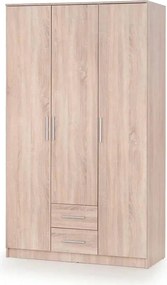 Dulap LIMA S-3, stejar sonoma, PAL laminat, cu 3 usi si 2 sertare, 120