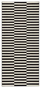 Covor tip traversă Hanse Home Gloria Panel, 80x200 cm, negru-alb