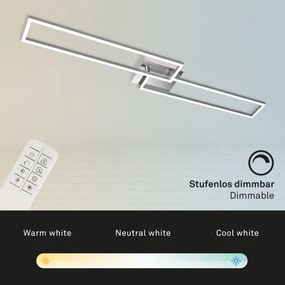 Lustră LED dimabilă aplicată FRAME 2xLED/20W/230V Brilo + telecomandă