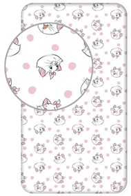Disney Marie Gentle cearșaf cu elastic 90x200 cm