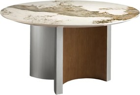 Masa dining deosebita design LUX Walnut-Marble 150cm