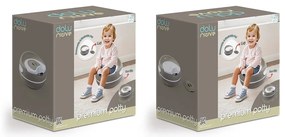 Dolu Premium oliță pentru copii, gri, 19,5 x 34,5x 33,5 cm