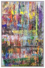 Covor de hol, EXFAB287, 80x200 cm, Poliester, Multicolor