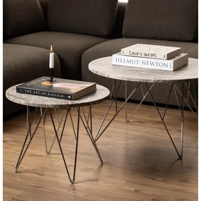 Măsuță auxiliară rotundă din marmură ø 55 cm Prunus – Actona