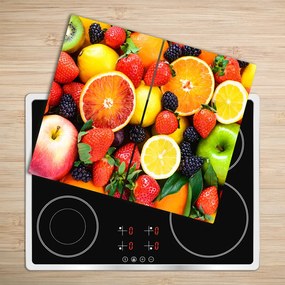 Tocator din sticla fructe colorate