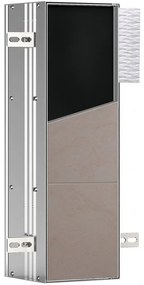 Dulap baie incastrat faiantabil, Emco Asis Plus, modul pentru accesorii WC, 975611004