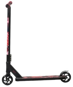 Trotineta Freestyle NOVOKIDS™ Shock Stunter, maxim 100 kg, Frana picior, Cadru si roti aluminiu, Diametru roata 110 mm, Rosu cu Negru