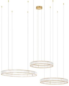 Lustra suspendata LED design ambiental Ring 3A auriu