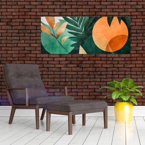 Tablou - Motive naturale geometrice (120x50 cm)