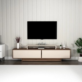 Comoda TV, Hanah Home, Grasyas, 180x50.2x29.6 cm, Nuc deschis / Bej