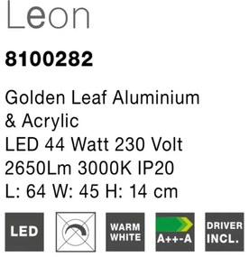 Lustra moderna aplicata, LED Leon
