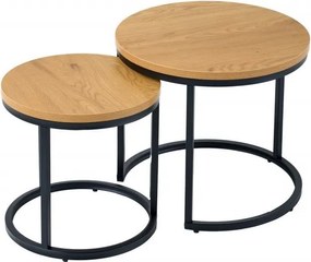 Set de 2 masute design industrial Elegance