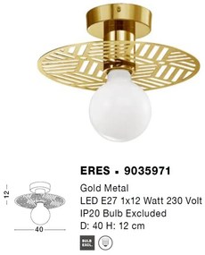 Plafoniera metal design decorativ ERES
