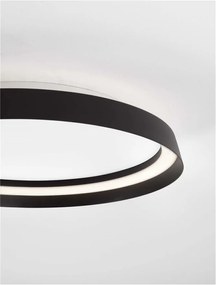 Plafoniera LED design modern circular ORMI negru D-45cm