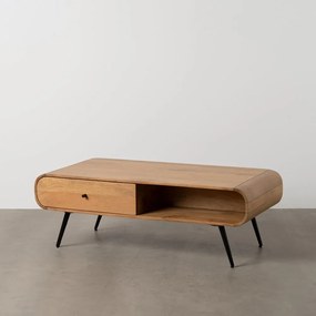 Măsuță de cafea în culoare naturală din lemn de mindi 60x120 cm Mahón – Ixia