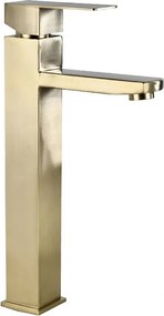 Mexen Emma bateria chiuvetă înaltă, aurie periată - 71910-50