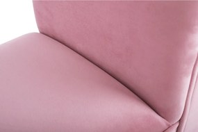 Bancă, catifea Velvet, roz învechit/negru, BURDA