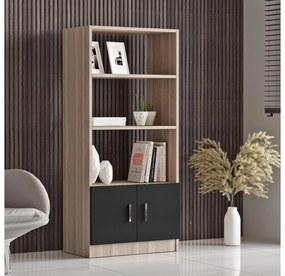 Mobilier de birou Valkyrie (stejar + Negru). 1089122