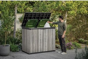 Cutie de depozitare pentru grădină gri din plastic Deco – Keter