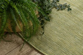 Covor SISAL SION cerc A5165A Melanj țesute plate verde