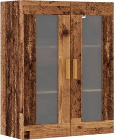 vidaXL Dulap de perete suspendat, lemn vechi, 69,5x34x90 cm