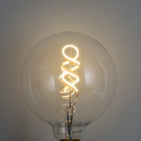 Set 5 becuri Becuri LED inteligente E27 reglabile G125 RGBW luminoase 4W 250lm 2700K