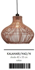 Lustra/ Pendul eco din ratan Kalahari nat