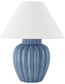 Veioza LUX, Ceramica Albastra, Tesatura In, CLARENDON