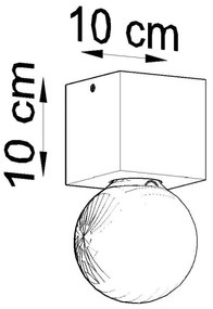 Plafonieră ABEL 1xE27/60W/230V lemn