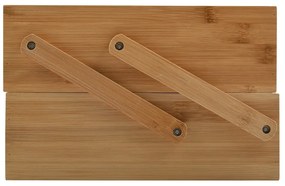 Organizator de baie în culoare naturală pentru cosmetice, din bambus Isalys – MSV