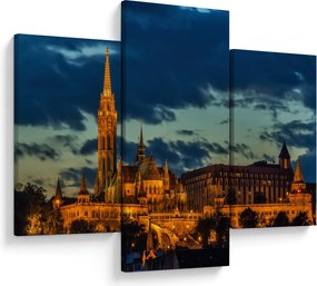 Tablou cu construcție iluminată (90x60 cm)