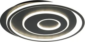 Brilagi - plafonieră LED dimmabilă IRIS LED/83W/230V 46x50 cm neagră + telecomandă