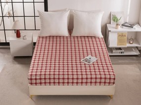 Cearsaf din microfibra TARTAN HEART colorat 180x200 cm